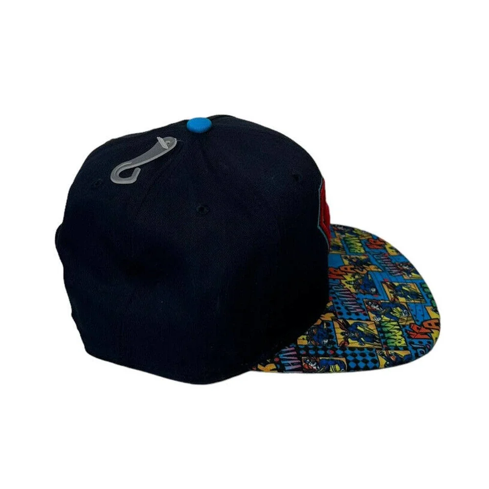 NEW DC Comics‎ Superman Snapback Cap Adjustable Whap Bam Krack Comic Print Adult